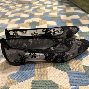 Vintage Never Worn Black Lace Manolo Blahnik